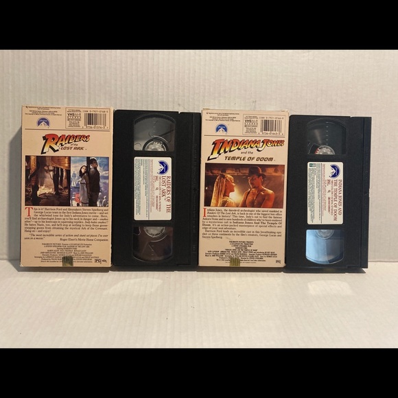 Indiana Jones Bundle VHS Temple of Doom and Raiders of the Lost Ark - Picture 3 of 4